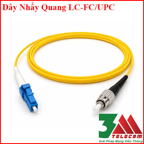day-nhay-quang-lc-fc-upc Dây Nhảy Quang LC/UPC-FC/UPC Singlemode Simplex Chính Hãng