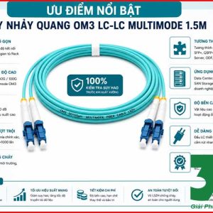 Dây Nhảy Quang OM3 LC-LC Multimode 1.5m Giá Rẻ Ở Hà Nội
