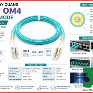 Dây Nhảy Quang LC-LC OM4 Multimode Giá Siêu Ưu Đãi Ở Hà Nội