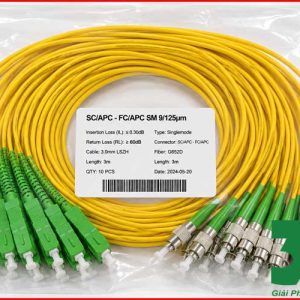 Dây Nhảy Quang SC/APC-FC/APC Singlemode Simplex Giá Ưu Đãi