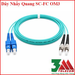 Dây Nhảy Quang OM3 SC-FC Multimode 1.5m Giá Siêu Ưu Đãi