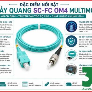 Dây Nhảy Quang SC-FC OM4 Multimode - Kết Nối Ổn Định