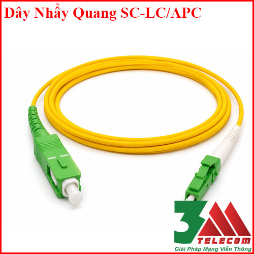 day-nhay-quang-sc-lc-apc Dây Nhảy Quang SC/APC-LC/APC Singlemode Simplex Giá Ưu Đãi