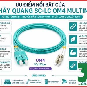 Dây Nhảy Quang SC-LC OM4 Multimode Chuẩn 100% , Giá Tốt