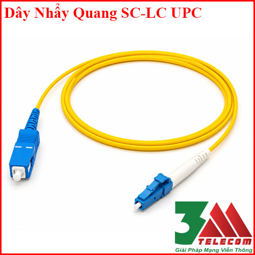 day-nhay-quang-sc-lc-upc Dây Nhảy Quang SC/UPC-LC/UPC Singlemode Simplex Chính Hãng