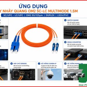 Dây Nhảy Quang OM2 SC-LC Multimode 1.5m Giá Rẻ Tại Hà Nội