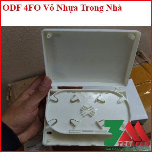 Hộp phối quang ODF 4FO vỏ nhựa đầy đủ phụ kiện