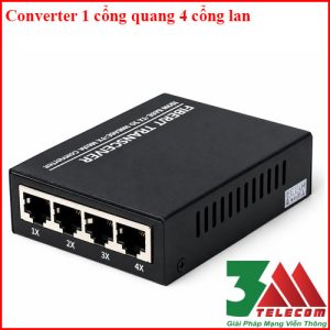 Converter 1 cổng quang 4 cổng LAN – Bộ chuyển đổi quang điện