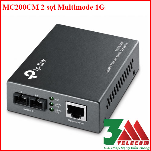 converter-multimode-tp-link-mc200cm-1000mbps-2-soi Converter Multimode TP-Link MC200CM 1000Mbps 2 sợi