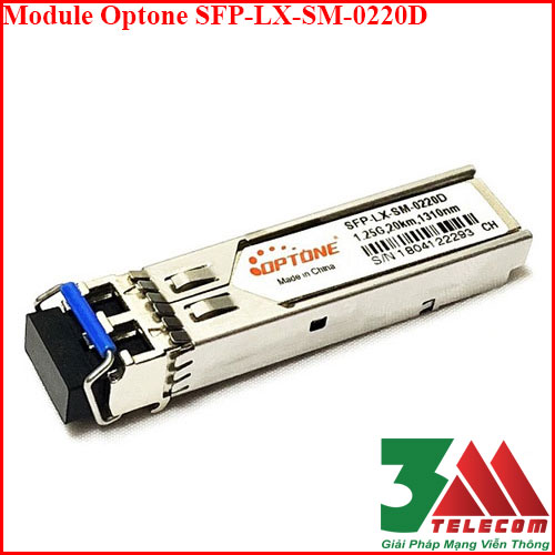 Module quang Optone SFP-LX-SM-0220D 20km 2 sợi 1.25G