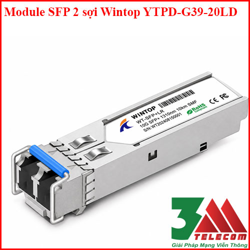 Module SFP 2 sợi Wintop YTPD-G39-20LD 1.25G 20Km Singlemode